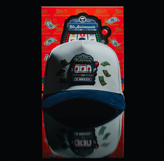 5to Aniversario Beige/Navy Blue