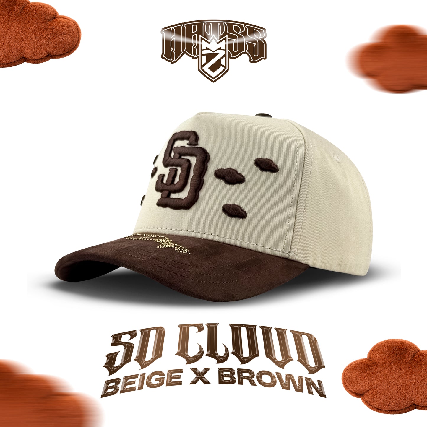 SD Clouds (Beige x Brown)