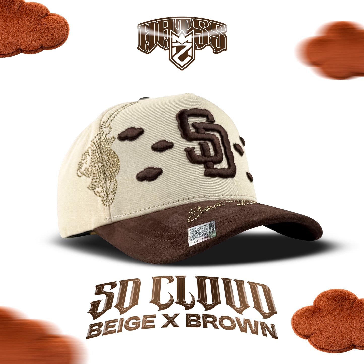 SD Clouds (Beige x Brown)